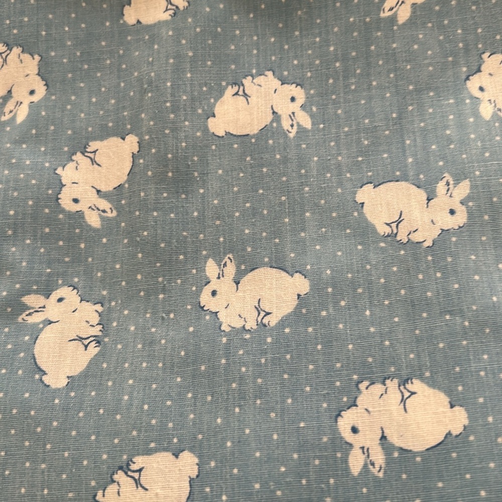 NWOT, Springs Industries, Bunnies & Polkadots
